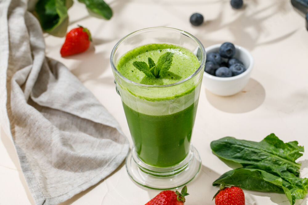 Smoothie pineapple-spinach