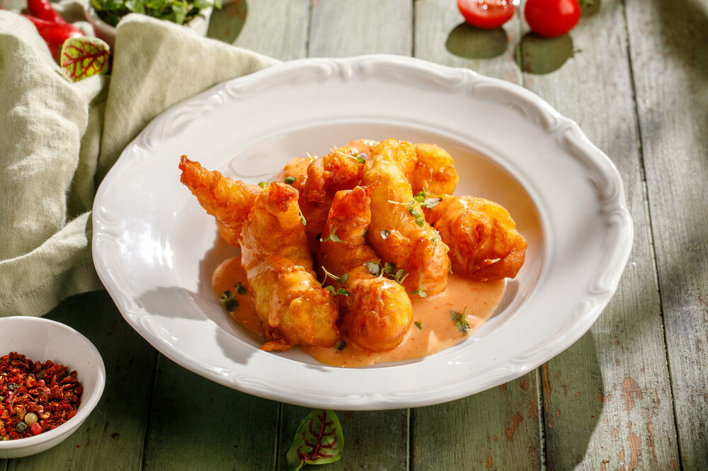 Shrimps in batter