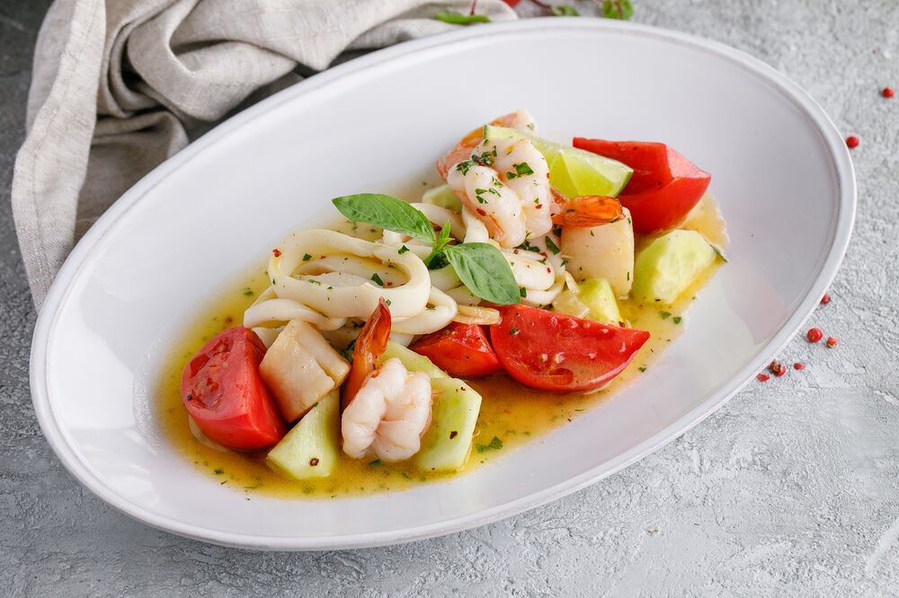 Sauteed seafood