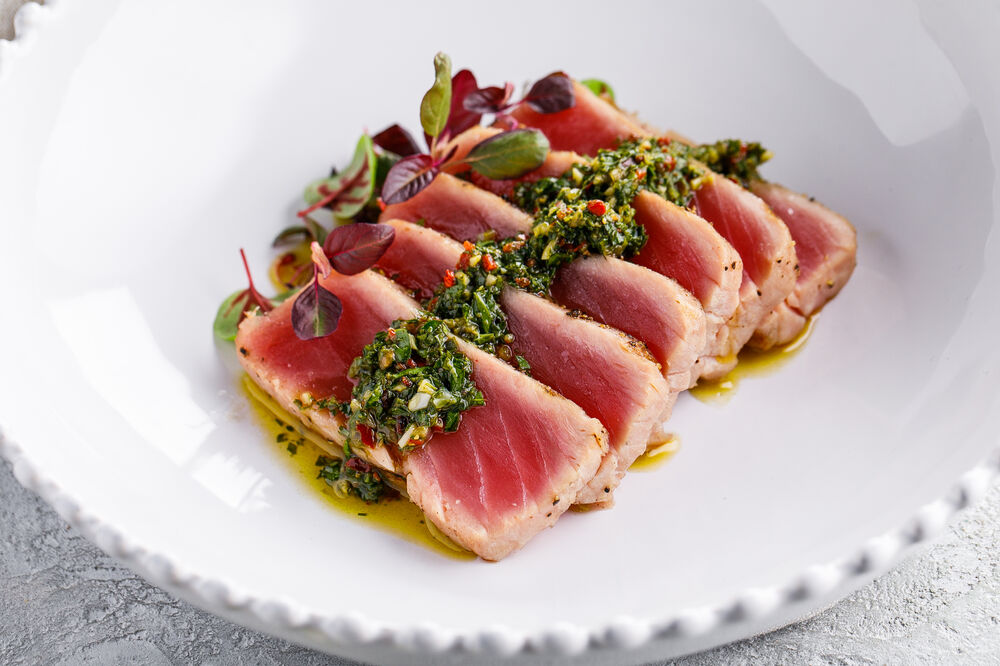 Tuna with Chimichurri sauce