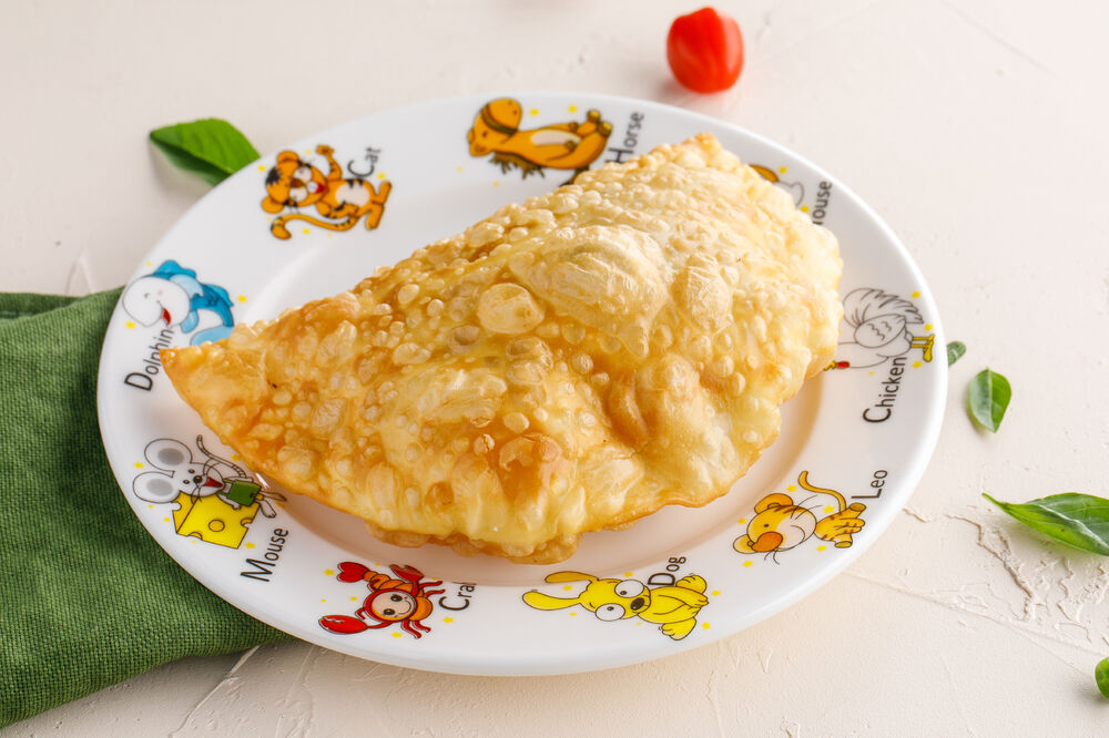 Cheburek with veal for children