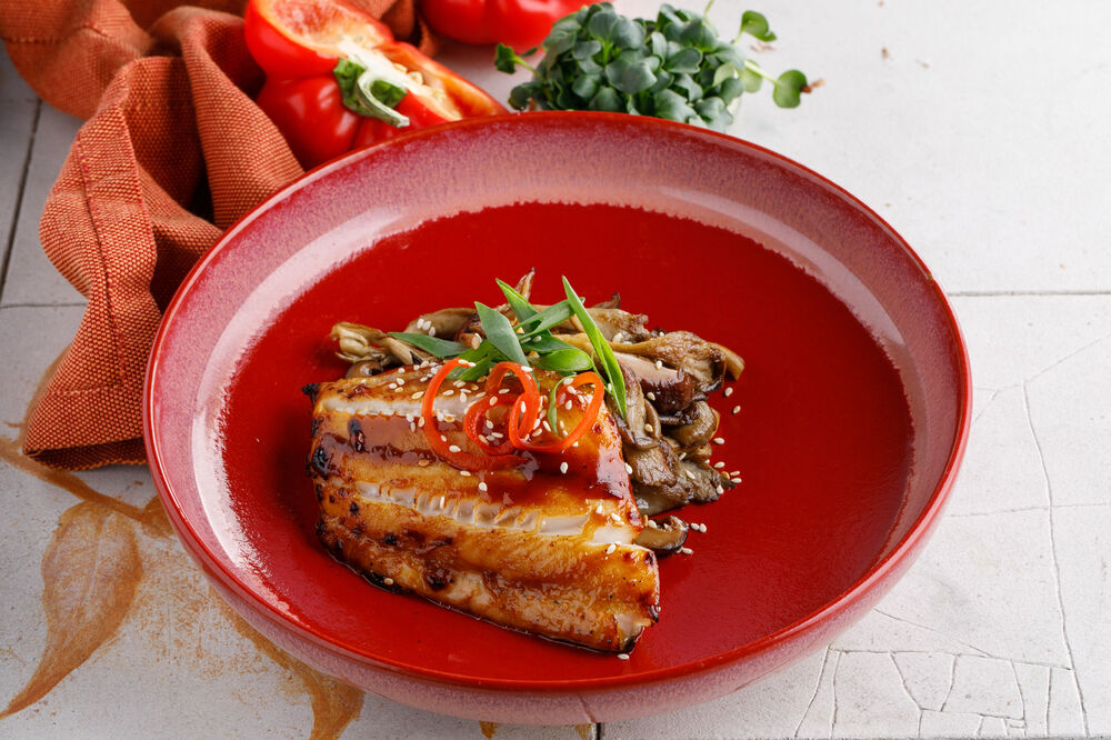 Black cod with oyster sauce