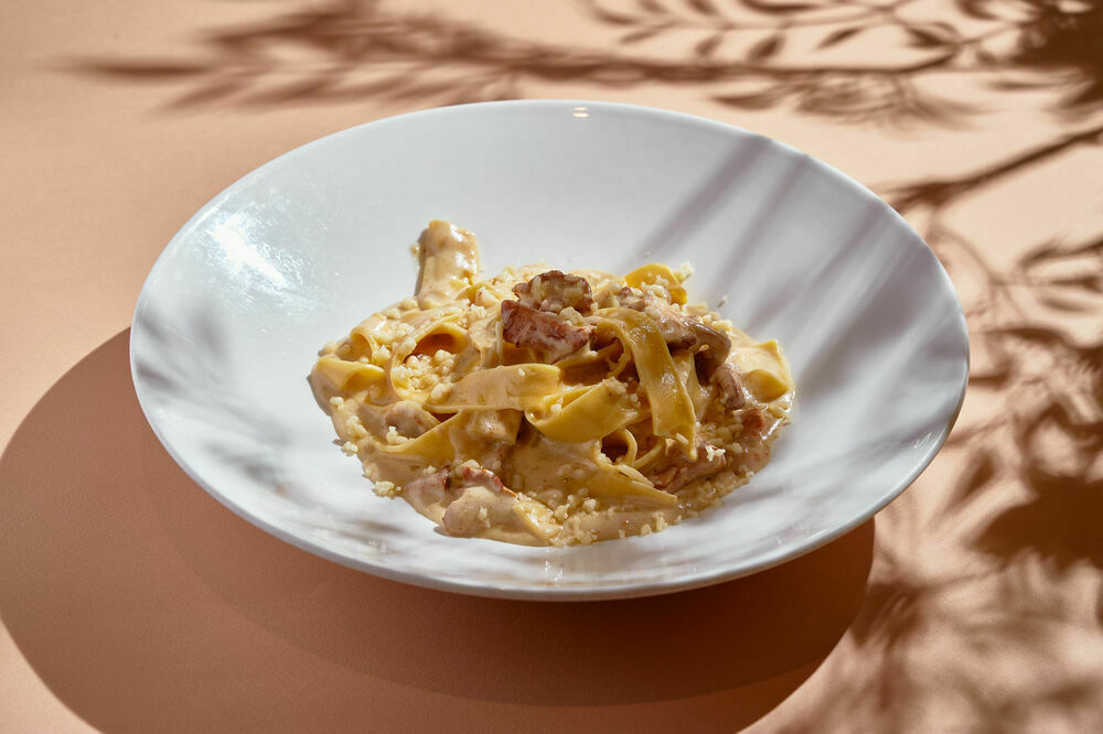 Tagliatelle with chanterelles