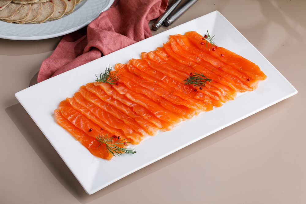 Lightly salted salmon