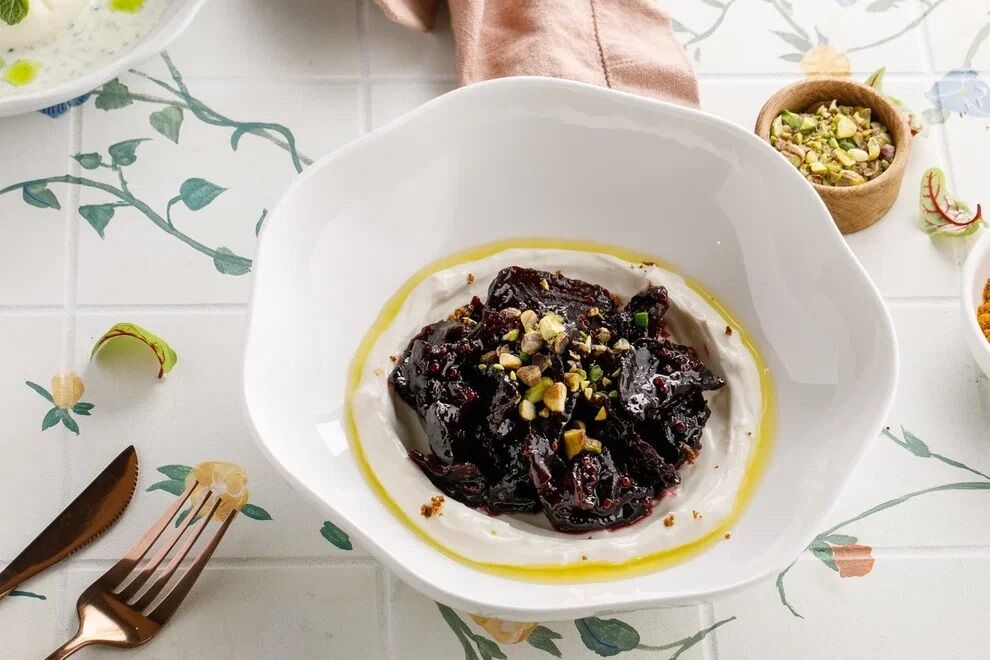 Dried beetroot with tkemali