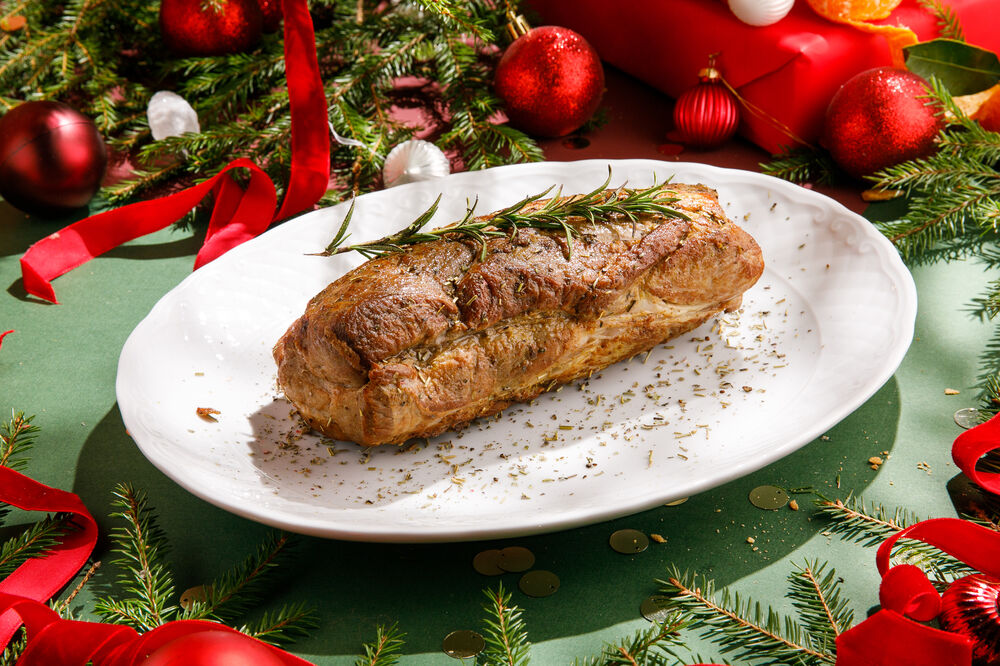 Pork baked in aromatic spices