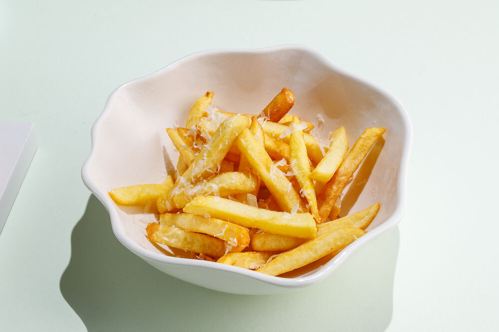 French fries with truffle oil