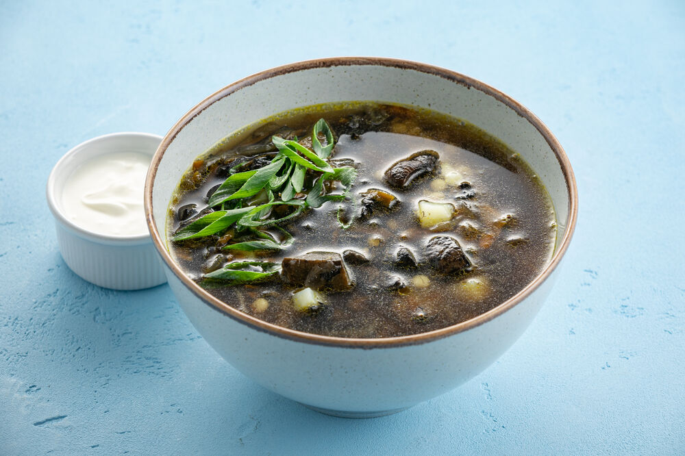 Porcini mushroom soup