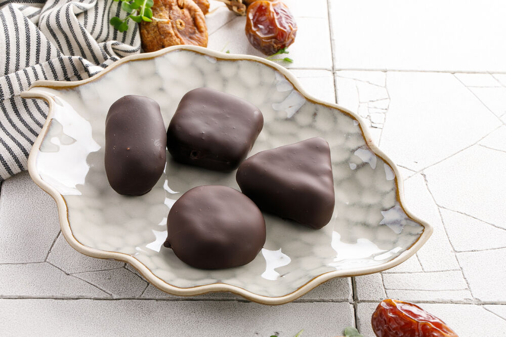 Candies with prunes and hazelnuts 1 piece