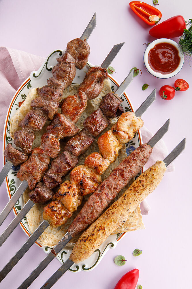 Beef fillet kebab