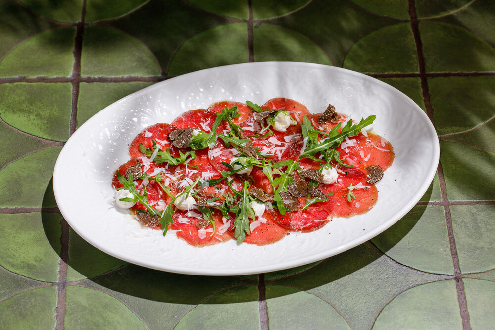 Marbled beef carpaccio with truffle