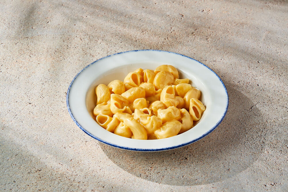 Macaroncini with cheese sauce