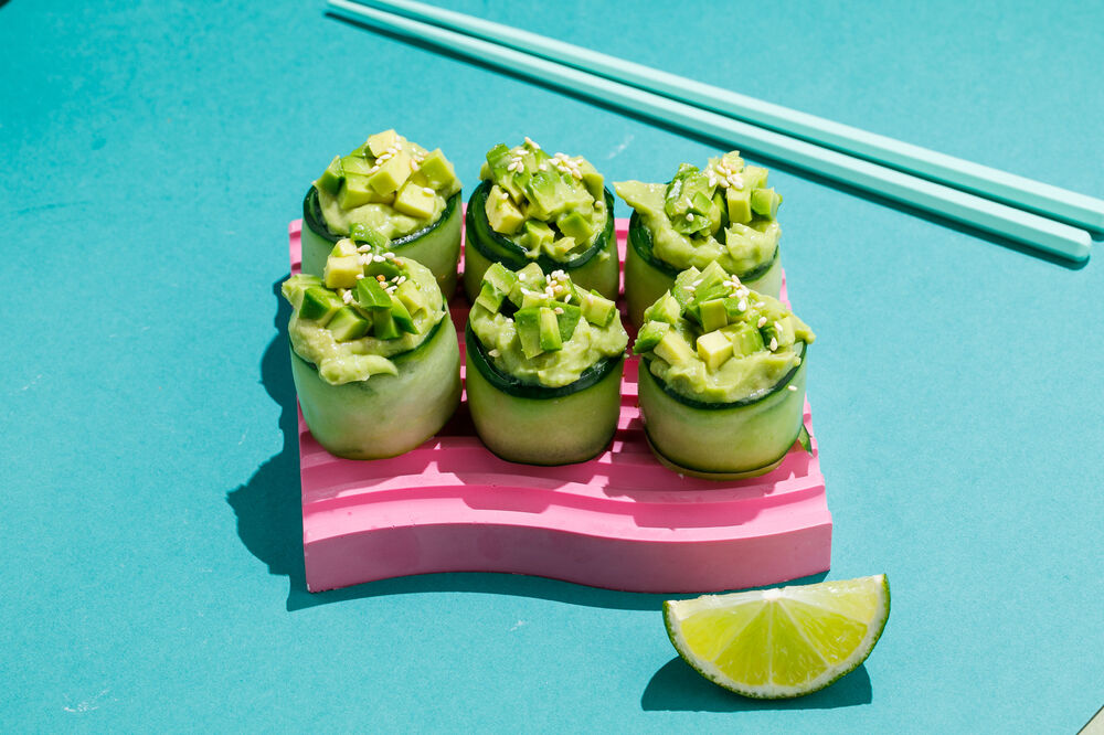 Vegetarian roll with avocado