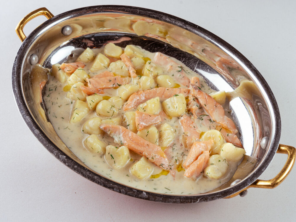 Gnocchi with trout