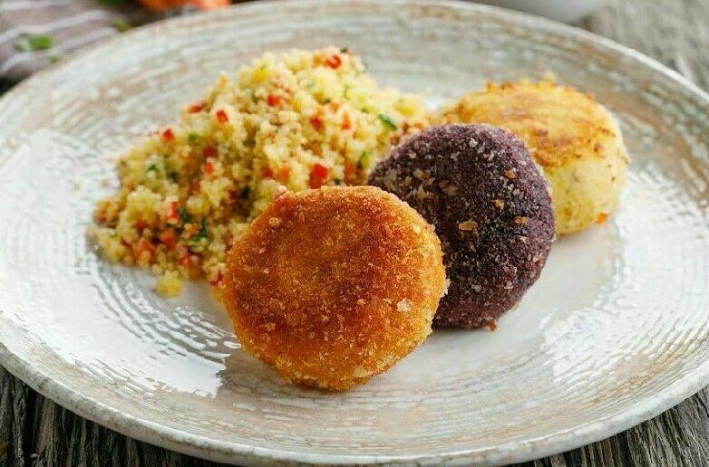 Vegetable cutlets with couscous
