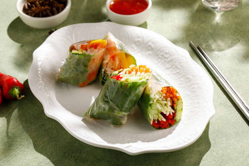 Fresh vegetable roll