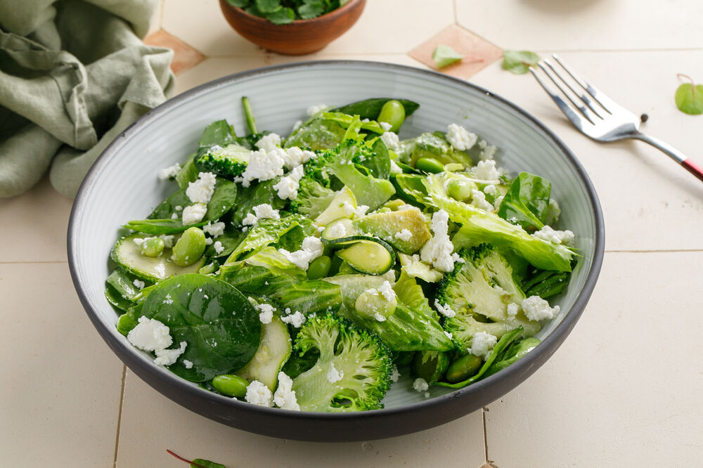 A large green salad