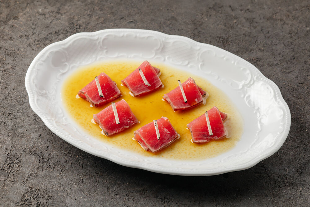 Smoked tuna with truffle sauce  on promotion