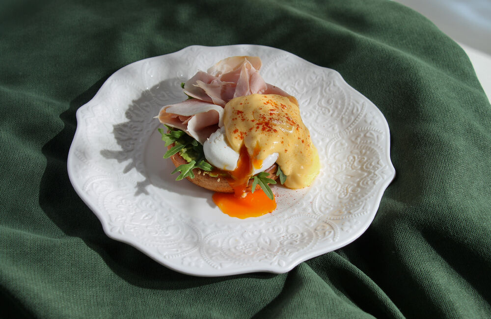 Egg "Benedict" with Tambov ham