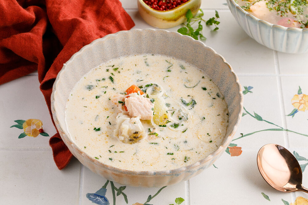 Creamy fish soup