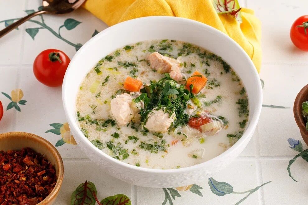 Creamy fish soup