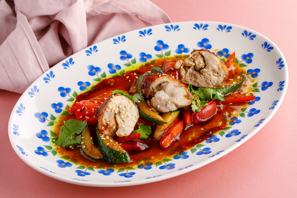 Stewed vegetables with chicken