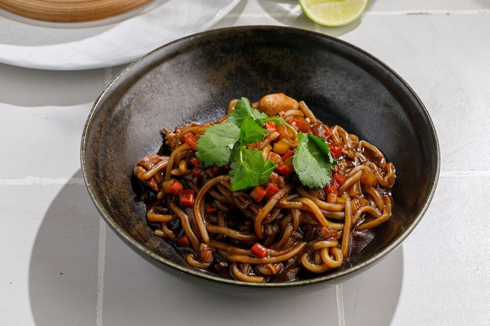 Chajangmyeon noodles with beef