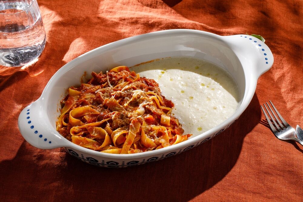 Pasta with duck ragout