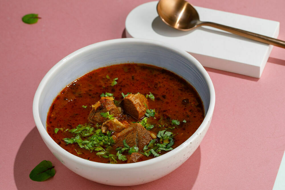 Kharcho soup with lamb