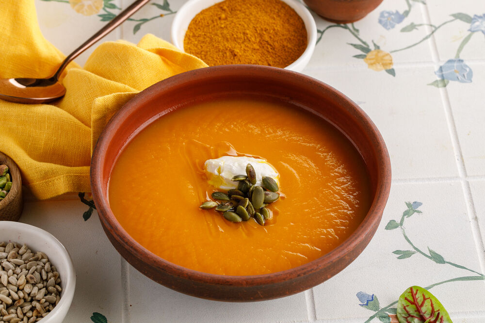 Creamy pumpkin soup