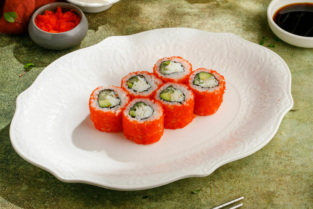 California roll with crab