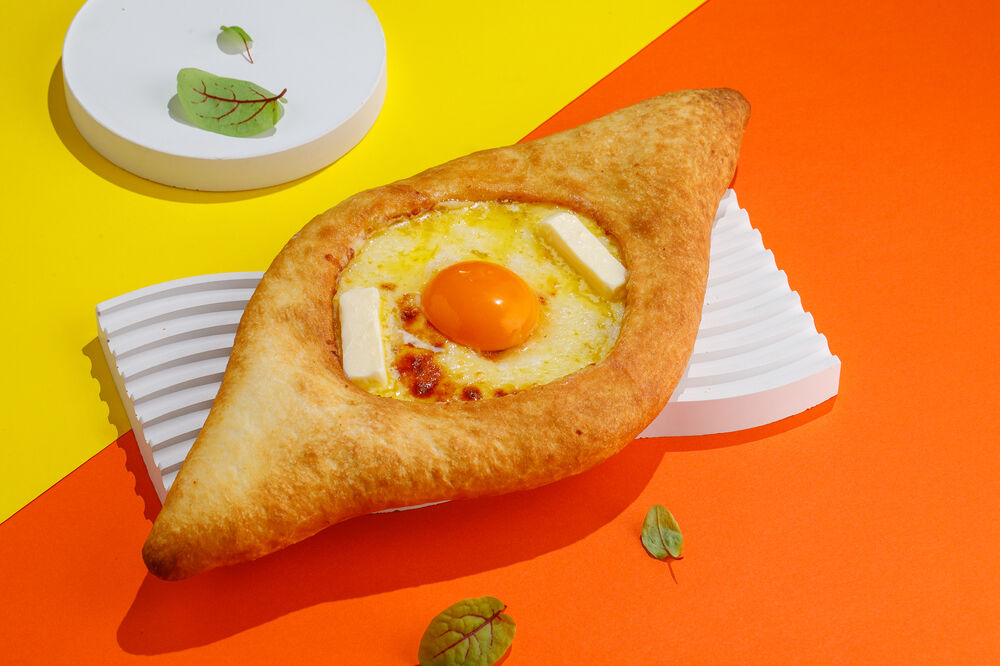 Adjarian style khachapuri