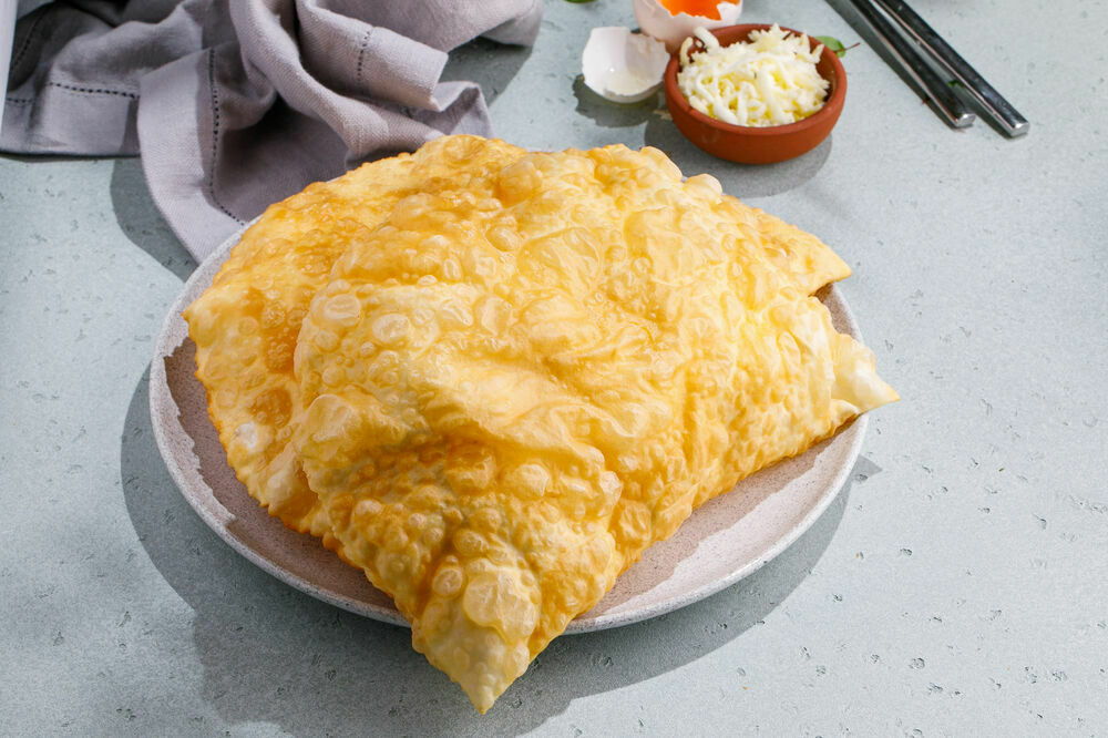 Cheburek with veal