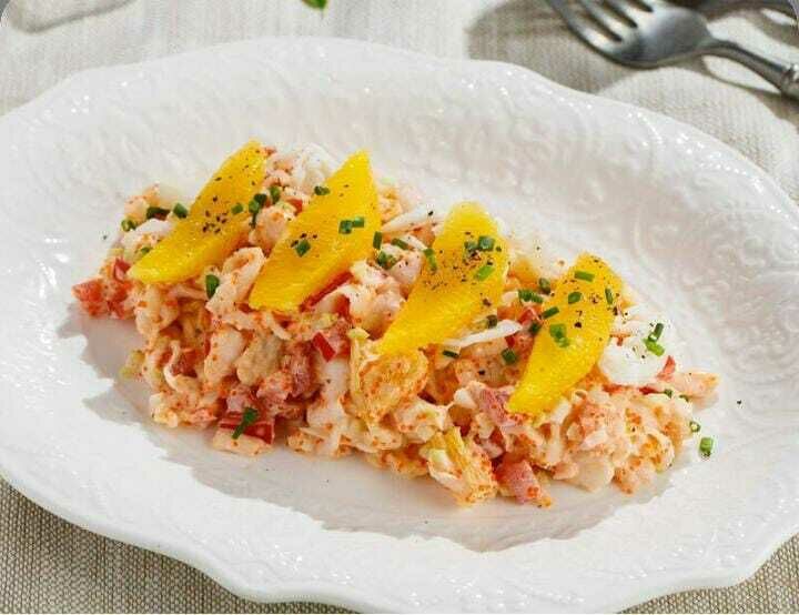  Salad with Kamchatka crab