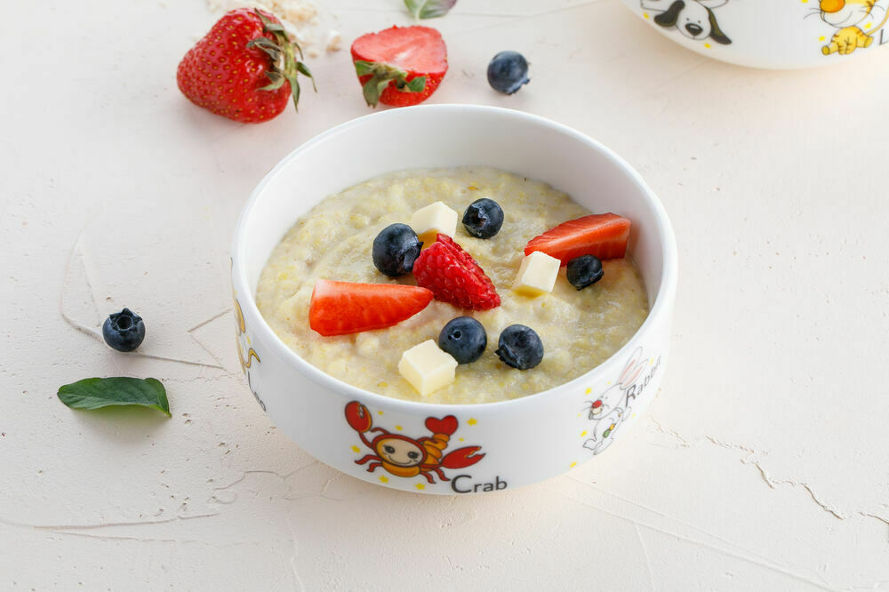 Rice porridge with milk