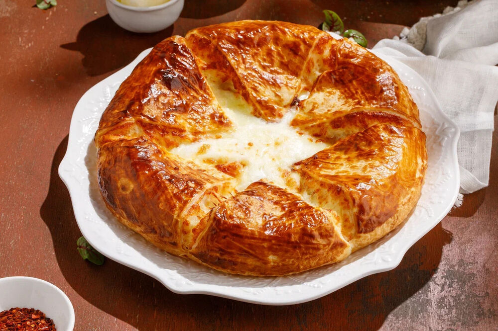 Khachapuri with puff pastry