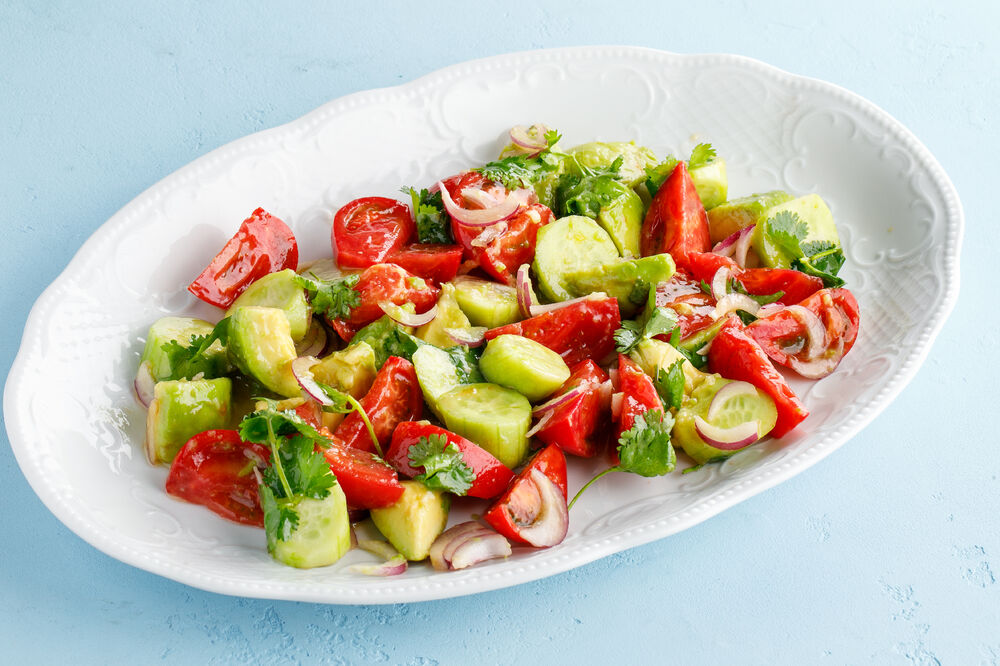 Homemade Italian vegetable salad