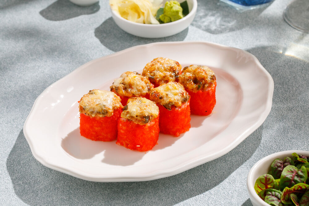 Baked roll with eel