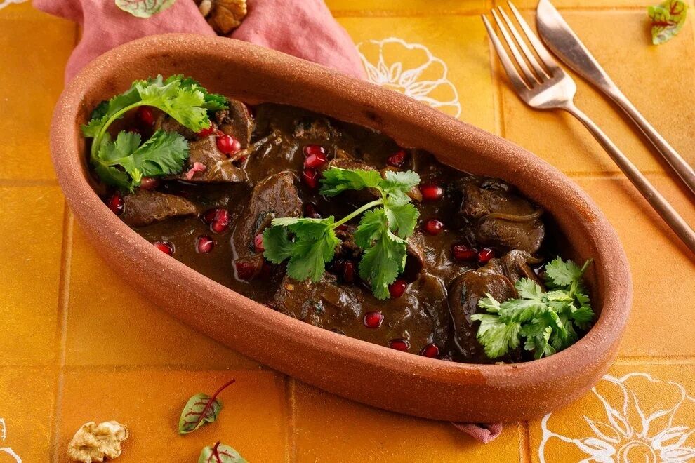 Печень по-грузински