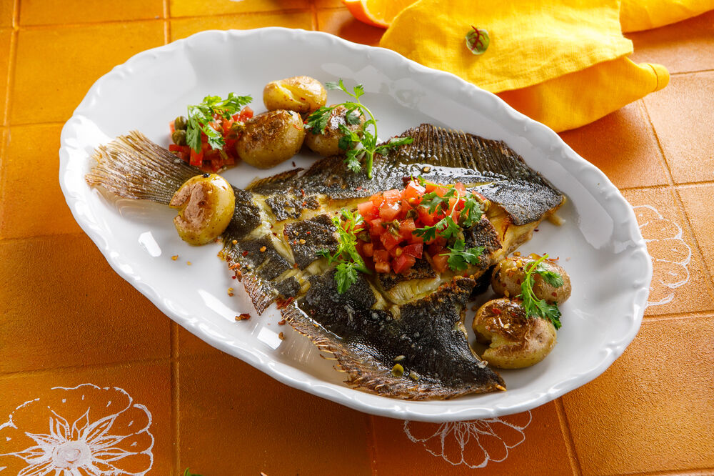 Fried flounder