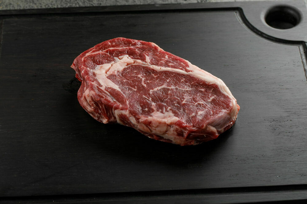 Raw Ribeye steak