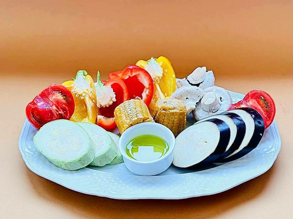 Set of grilled vegetables