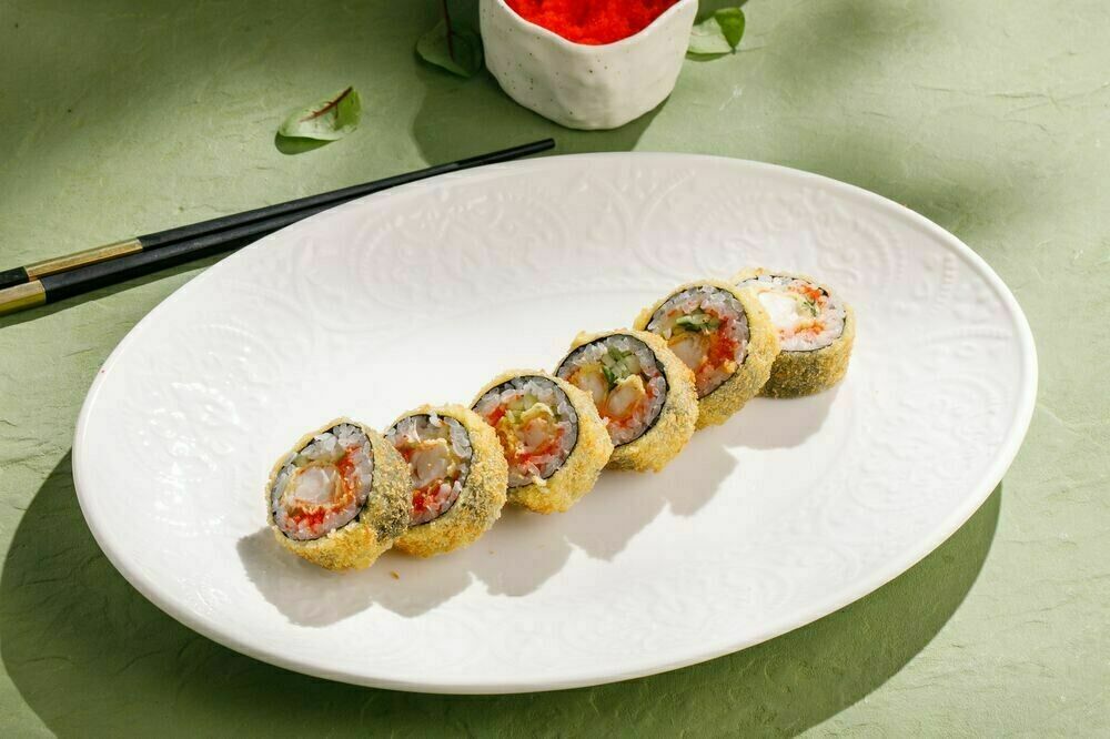 Роллы в темпуре с креветкой