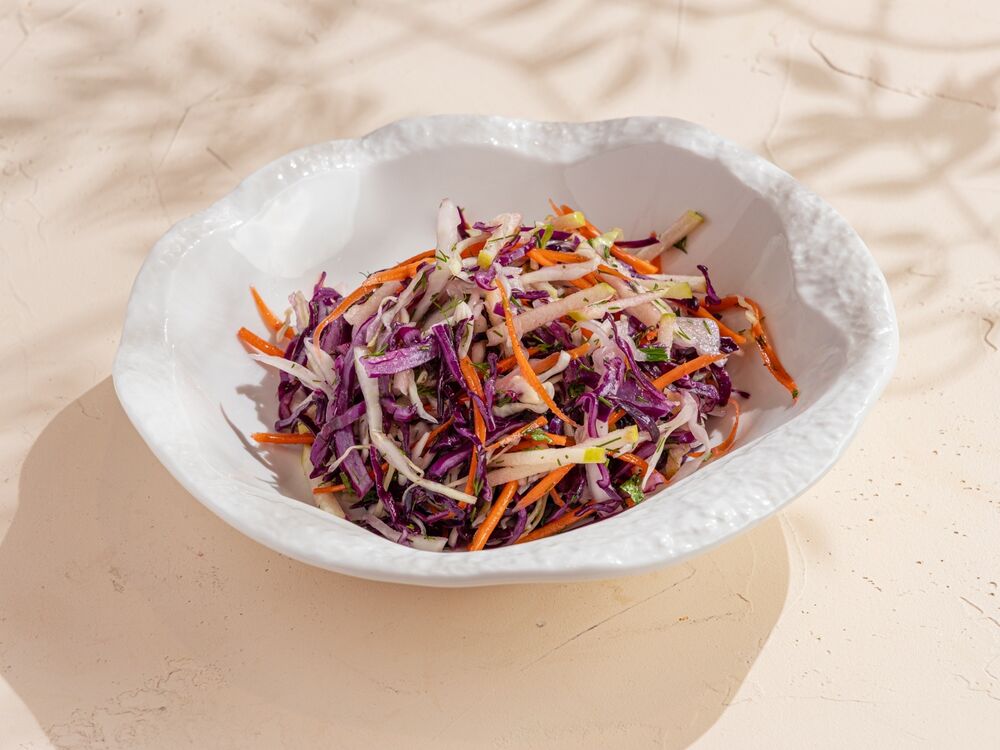 Vitamin salad with cabbage and carrots