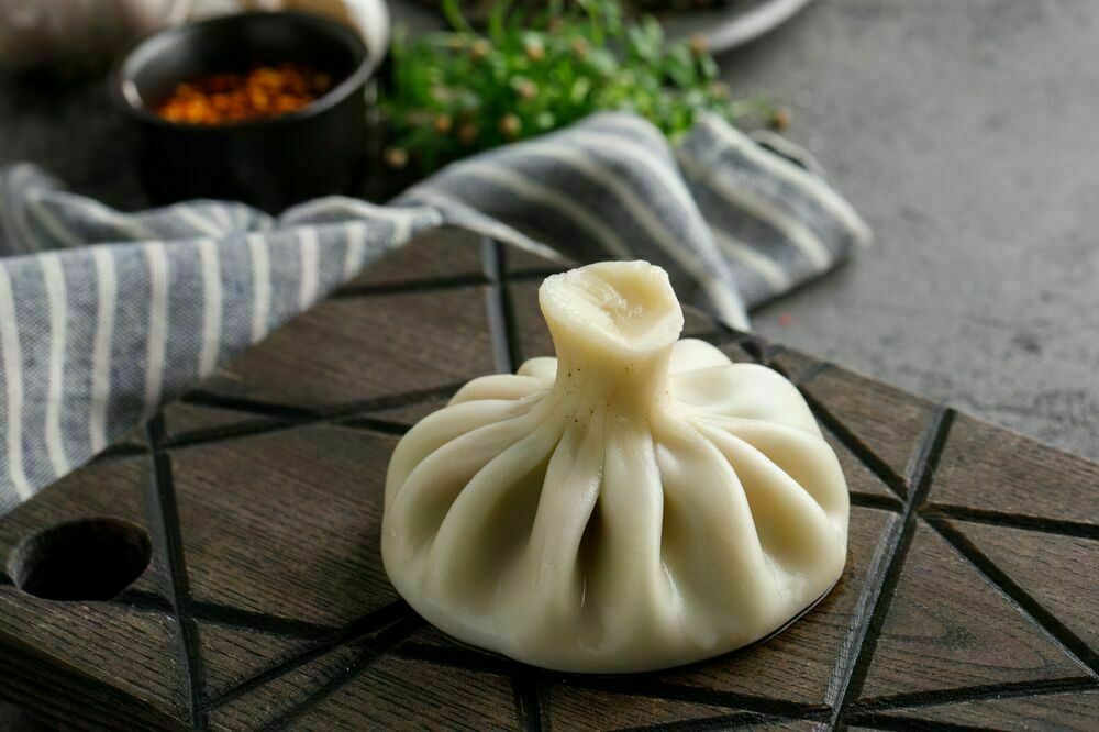 Khinkali with chanterelles