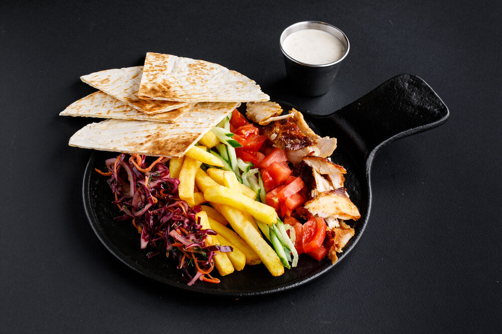 Shawarma on a plate