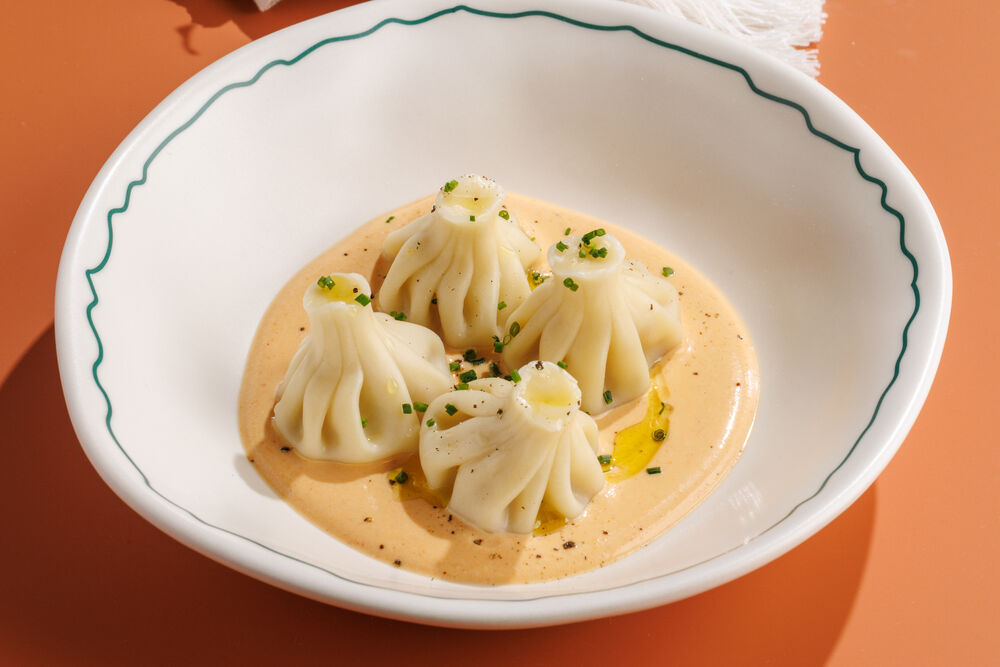 Khinkali patara in Tom Yam sauce