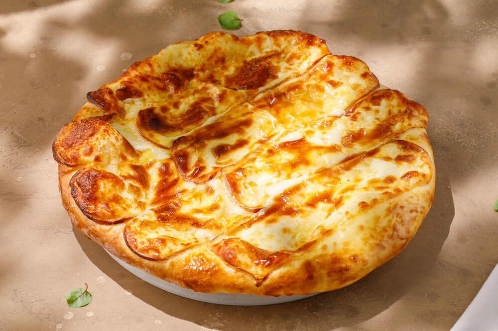 Khachapuri with smoked cheese