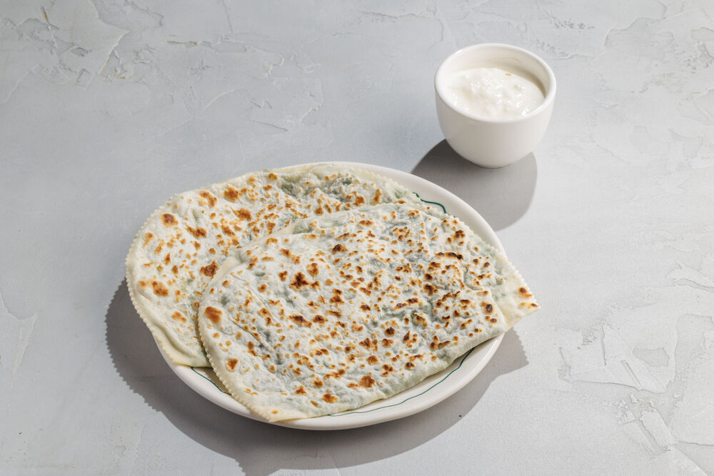 Kutabs with greens