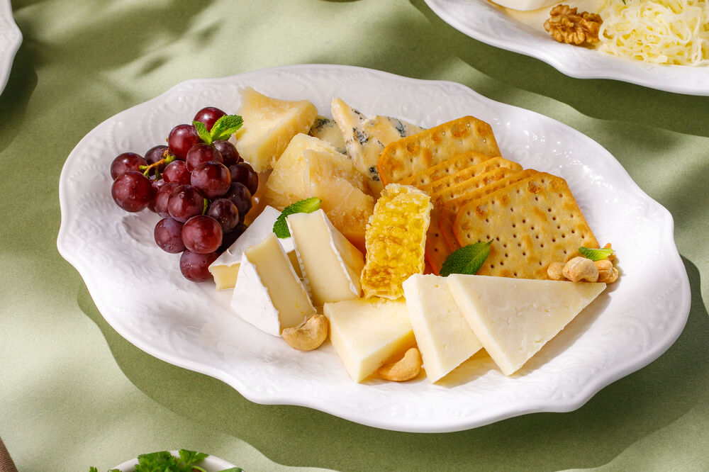 Assorted European cheeses